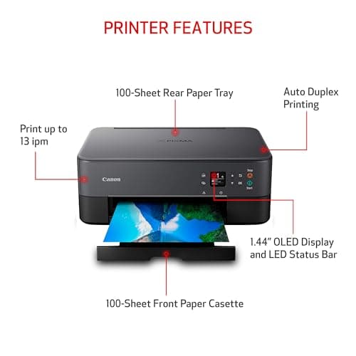 Canon PIXMA TS6420a All-in-One Wireless Inkjet Printer [Print, Copy, Scan], Works with Alexa - Image 3