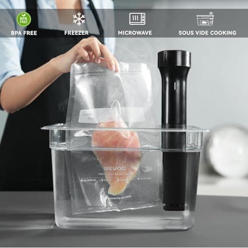 Wevac Vacuum Sealer Bags 11x50 Rolls 2 pack for Food Saver, Seal a Meal, Weston. Commercial Grade, BPA Free, Heavy Duty, Great for vac storage, Meal Prep or Sous Vide - Image 6