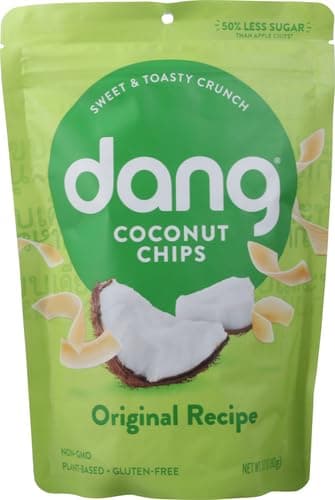 Dang Toasted Coconut Chips | Original | 1 Pack | Vegan, Gluten Free, Non GMO, Healthy Snacks Made with Whole Foods | 3.17 Oz Resealable Bag - Image 4