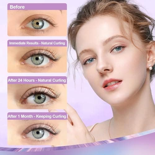 Lash Lift Kit, Eyelash Perm Kit, 5 Sets Lash Perm Kit Eyelash Lift Kit, Eyebrow Lamination Easy for Beginner, Professional Eyelash Curling Lash Extension Set, Home Achieve Semi-Permanent Curling - Image 3