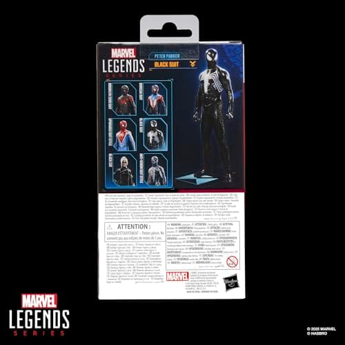 Marvel Legends Series Gamerverse Peter Parker Black Suit, Spider-Man 2 Video Game-Inspired Collectible 6 Inch Action Figure - Image 10
