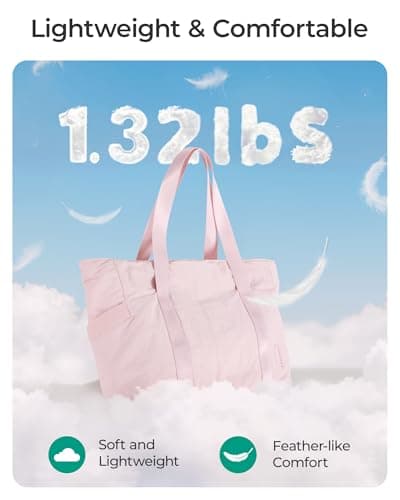 BAGSMART Tote Bag for Women with Zipper, Gym tote with Compartments, Work Tote Nurse Dance Yoga Bag for Travel - Image 7