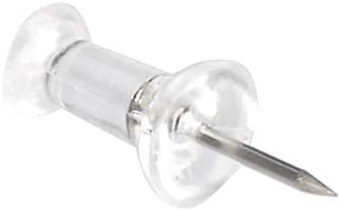 Amazon Basics Push Pins Tacks, Steel Point, Clear Plastic Head, for Bulletin Board, Maps, Posters, and Craft Projects, 200-Pack Clear 200 pack - Image 3