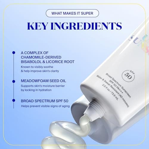 Supergoop! Unseen Sunscreen SPF 50 Invisible Sun Protection for Face - Broad Spectrum Face Sunscreen + Makeup-Gripping Primer - Weightless, Scentless, Oil Free - For All Skin Types - 1.7 fl oz - Image 5
