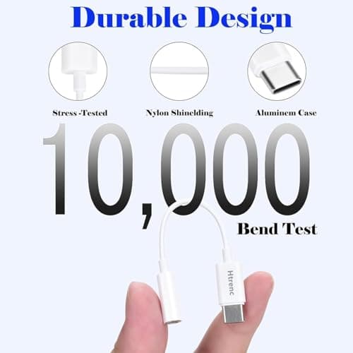 USB C to 3.5mm Headphone Jack Adapter for iPhone 16/16 Pro/15/15 Pro/Pro Max/Plus, Type C Aux Audio Dongle Cable Cord Compatible with iPad, Samsung Galaxy S23/S23/S22/S21Ultra, MacBook,Note - Image 6