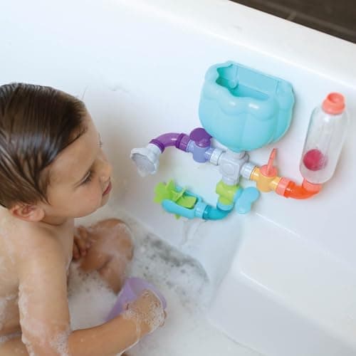 Nuby Wacky Waterworks Pipes Bath Toy - Baby Bathtub Toy with Interactive Features for Cognitive Development - Image 9