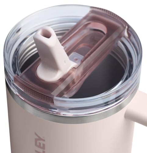 Stanley Quencher ProTour Flip Straw Tumbler with Leakproof Lid 30 oz | Built-In Straw & Handle | Cupholder Compatible for Travel | Insulated Stainless Steel Cup | BPA-Free | Rose Quartz - Image 2