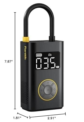 Fanttik X9 Pro Portable Tire Inflator for Compact Car, 1Min Fast Inflate Electric Bike Pump with Digital Tire Pressure Gauge, 150PSI Air Compressor for Electric Bikes, Motorcycle, Ball - Image 10