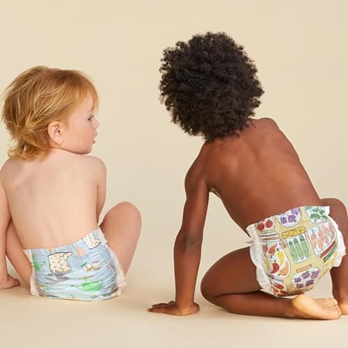 The Honest Company Clean Conscious Diapers for Sensitive Skin | Hypoallergenic, Fragrance Free | Spring '25 Limited Edition Prints | Club Box, Size 3 (16-28 lbs), 62 Count - Image 3