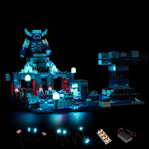 LocoLee LED Light Kit for Lego Minecraft The Deep Dark Battle 21246 (NOT Include The Lego Set), Decor Lighting Compatible with Deep Dark Battle Warden for Fans - NOT Included Model, Just Lights