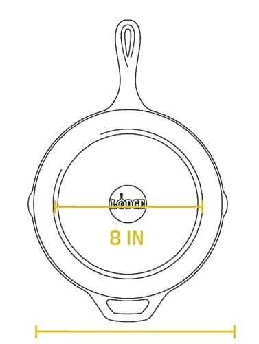 Lodge 10.25 Inch Cast Iron Skillet – Pre-Seasoned Frying Pan with Teardrop Handle – Oven, Stovetop, Grill & Campfire Use – Made in USA – Durable, Non-Toxic, Even-Heating Cookware – Black - Image 10