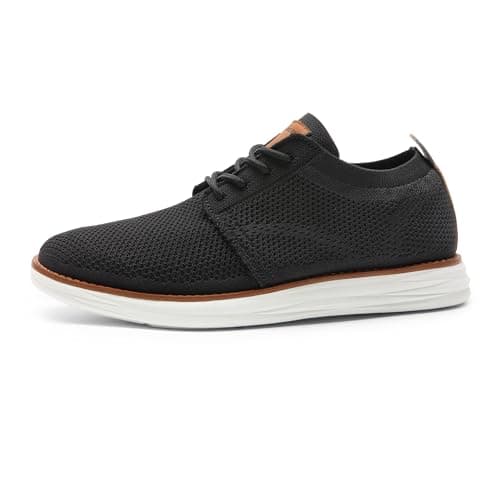 Bruno Marc Men's KnitFlex Breeze Mesh Sneakers Oxfords Lace-Up Lightweight Casual Walking Shoes,Size 11,Black,GRAND-01 - Image 3