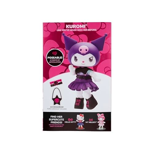 Hello Kitty® and Friends Premier 8-Inch Articulated Figure - Classic Kuromi™ Series 1 Poseable Doll - Officially Licensed Sanrio Product - Ages 6+ - Image 5