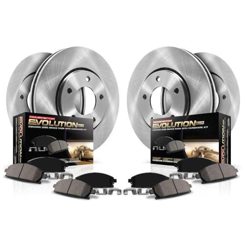 Power Stop KOE7501 Autospecialty Front and Rear Replacement Brake Kit-OE Brake Rotors & Ceramic Brake Pads For Volkswagen Passat 2015-2020 [Model Specific]