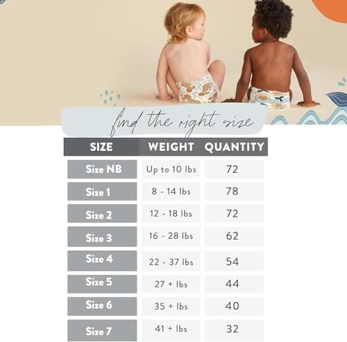 The Honest Company Clean Conscious Diapers for Sensitive Skin | Hypoallergenic, Fragrance Free | Spring '25 Limited Edition Prints | Club Box, Size 3 (16-28 lbs), 62 Count - Image 5