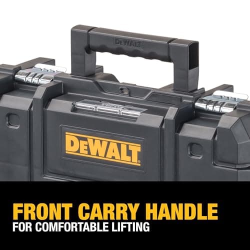 DEWALT TSTAK II Tool Box, Flat Top Tool Storage Case, Organizer Box Holds Up To 66 lbs, Flexible Platforms for Stacking, 13 Inch (DWST17807) - Image 11