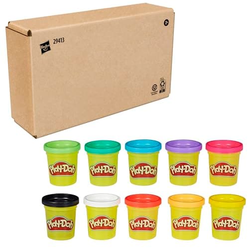 Play Doh Modeling Compound 10-Pack Case of Assorted Colors, Non-Toxic 2 oz. Cans, Halloween Toys & Party Favors, Preschool Toys for Kids, Ages 2+ (Amazon Exclusive) - Image 10