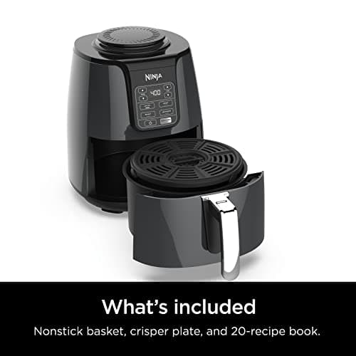 Ninja | Air Fryer | 4 QT Capacity | 4-in1 Roast, Crisp, Roast, Reheats, & Dehydrates | Dishwasher Safe Parts | Includes 20 Easy & Healthy Recipes | Compact | Grey | AF101 - Image 8