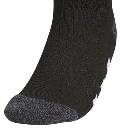 adidas Unisex Kid's Quarter Ankle Socks for Boys and Girls Youth (6-Pack) Athletic Cushioned and Comfortable, Black/Onix Grey/White, M - Image 4