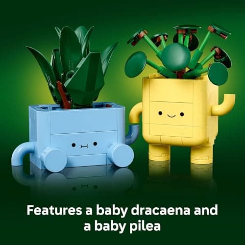 LEGO Botanicals Happy Plants Building Toys - Bedroom or Dorm Room Decor for Girls, Boys, & Adults, Desk or Shelf Display - Stocking Stuffers & Gift for Christmas - 10349 - Image 4