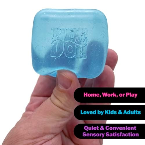 Schylling NeeDoh Nice Cube -Sensory Squeeze Toy with Super Solid Squish - 2.25" Cube - Image 3