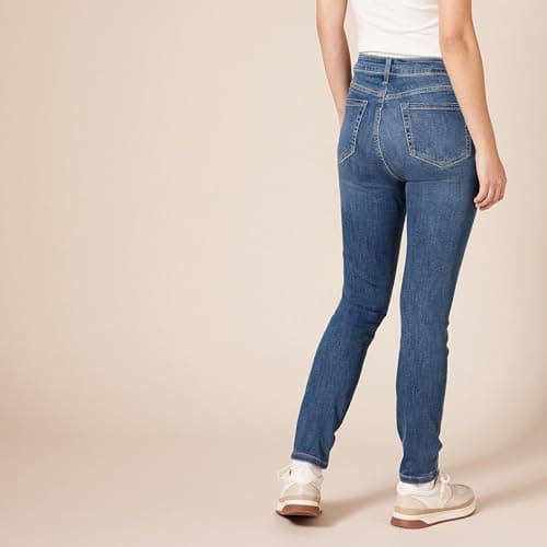 Amazon Essentials Skinny Jeans for Women, High Waist, Stretchy Denim, Medium Wash, 12 - Image 3