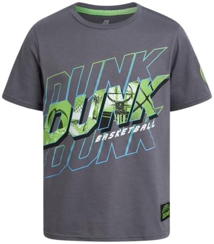 Pro Athlete Boys T Shirts - 4 Pack Performance Athletic Shirts for Boys - Crewneck Short Sleeve Graphic Tees (Size: 5-16), Size 14/16, Grey/Black/Blue/Navy - Image 5