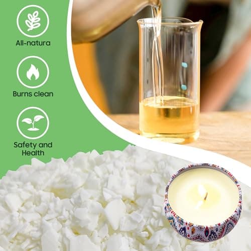Ohcans Candle Making Kit Supplies for Beginners, Soy Wax DIY Candle Making for Adults, with 900ml Candle Make Pouring Pot, Candle Wicks, Wicks Sticker, Wicks Holder,Soy Candle Wax - Image 3