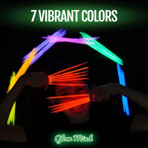 400 Ultra Bright Glow Sticks Bulk - Halloween Glow in the Dark Party Supplies Pack - 8" Glowsticks Easter Party Favors with Bracelets and Necklaces - Image 7