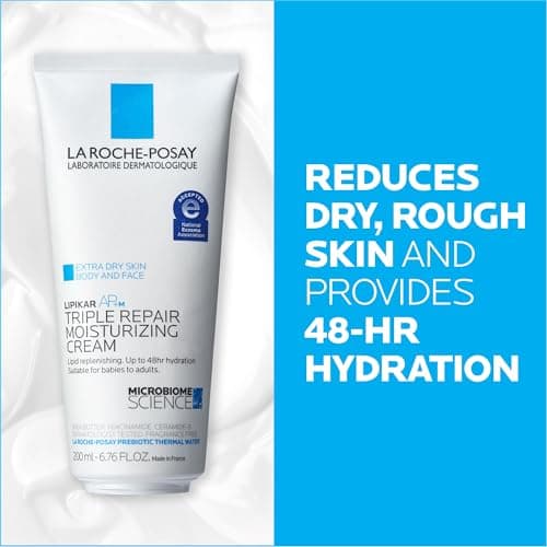 La Roche-Posay Lipikar AP+ Triple Repair Moisturizing Cream, Face & Body Lotion For Dry Skin, Shea Butter & Niacinamide Moisturizer, Gentle Face & Body Cream For Dry, Rough & Sensitive Skin - Image 6