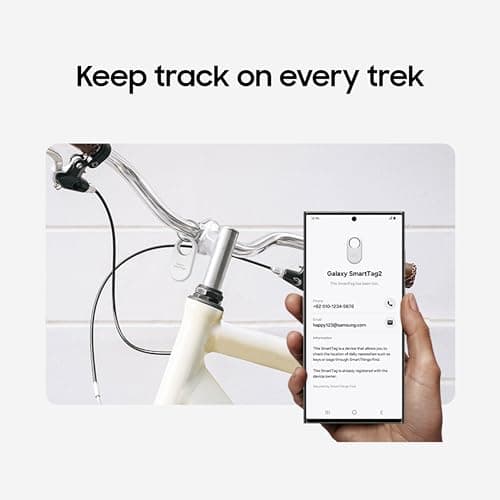 Samsung Galaxy SmartTag2, Bluetooth Tracker, Smart Tag Tracking Device, Item Finder for Keys, Wallet, Luggage, Pets, Use w/ Phones and Tablets Android 11 or Later, 2023, 1 Pack, White - Image 6