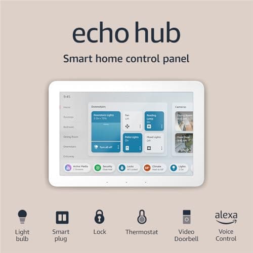 Echo Hub with Amazon Basics Smart Color Bulb - Image 3