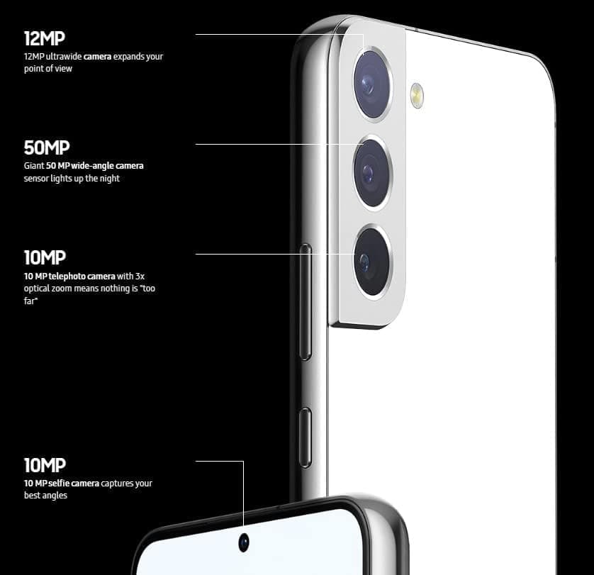 Samsung Galaxy S22 Smartphone, Factory Unlocked Android Cell Phone, 128GB, 8K Camera & Video, Brightest Display, Long Battery Life, Fast 4nm Processor, US Version, Phantom Black (Renewed) - Image 8