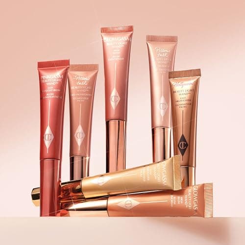 Charlotte Tilbury Glowgasm Beauty Light Wand Liquid Highlighter Makeup - Soft-Focus Pink Highlighter & Blush for Cheeks - Pearlescent, Weightless Radiant Finish - Pinkgasm - Image 4