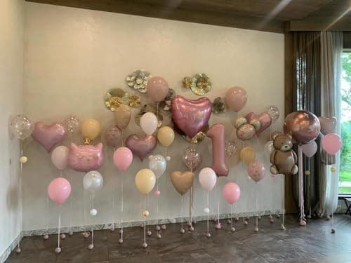 Amazon.com: 0 Balloon - Pastel Pink Birthday Number Balloons, 40 Inch Decorations | Pastel Pink inflatable birthday balloons 40 inch, jumbo foil 0th birthday decorations for women and men : Toys & Games - Image 6