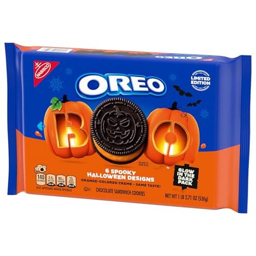 OREO Orange Creme Chocolate Sandwich Cookies, Limited Edition, Halloween Cookies, 18.71 oz - Image 12