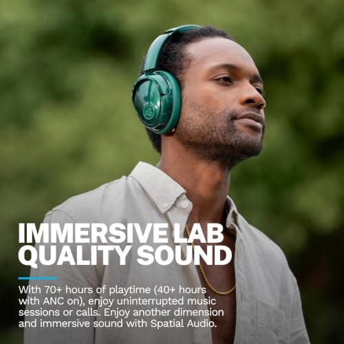 JLab JBuds Lux ANC Jelle Wireless Over-Ear Headphones, Fir Sure - Image 2