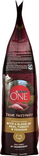 Purina ONE True Instinct With A Blend Of Real Turkey and Venison Dry Dog Food - 7.4 lb. Bag - Image 4