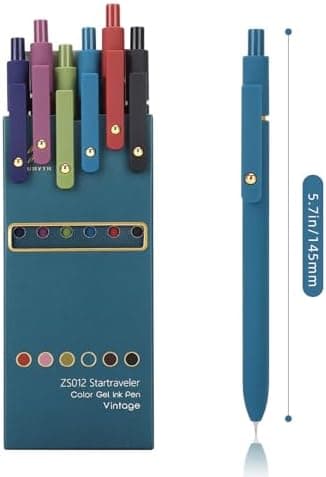 Amazon.com: Ddaowanx Colored Gel Pens,0.5mm Fine Point Smooth Writing Color Ink Pens | Colorful Pens for Journaling and Coloring,Cute School&Office Supplies,Stocking Stuffers for Teens,Gifts for Women(6Pcs) : Office Products - Image 4