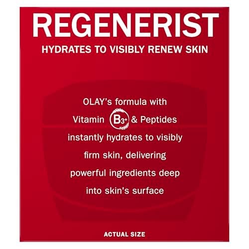 Olay Face Moisturizer, Regenerist Micro-Sculpting Cream for Women, Fragrance-Free - Hydrating, Anti-Aging, Anti-Wrinkle, Firming Skin Care - Hyaluronic Acid, Niacinamide, Amino Peptides, 1.7 Oz - Image 11