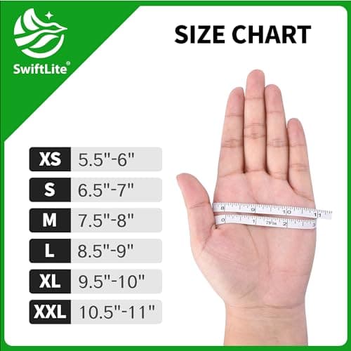 SWIFTLITE Disposable Vinyl Gloves, Food Safe, Latex-Free Powder-Free Clear Plastic Gloves for Cooking, House Clean, Food Prep (100, Medium) - Image 2