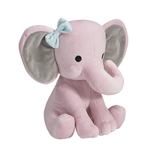 Bedtime Originals Twinkle Toes Pink Elephant Plush, Hazel, 1 Count (Pack of 1) - Image 2