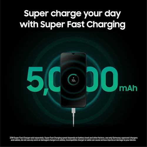 Samsung Galaxy A16 5G A Series, Unlocked Android Smartphone, Large AMOLED Display, Durable Design, Super Fast Charging, Expandable Storage, 5G Connectivity, US Version, 2025, Blue Black - Image 8