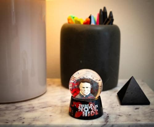 Halloween Michael Myers No Place to Hide Mini Snow Globe with Swirling Glitter Display | Horror Movie Collectible Keepsake | 3 Inches Tall - Image 9