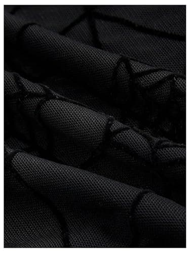 Verdusa Women's Y2k Gothic Goth Halter Top Mesh Sheer Backless Crop Tops Emo Grunge Witchy Clothes Halloween Costumes Black Large - Image 4