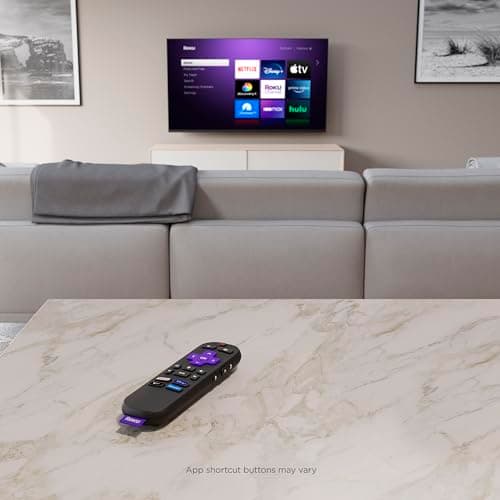 Roku Voice Remote | Replacement TV Remote Control with Voice Control, Simple Setup, & Pre-Set App Shortcuts - Compatible with Roku TV, Players, & Audio Devices - Image 6
