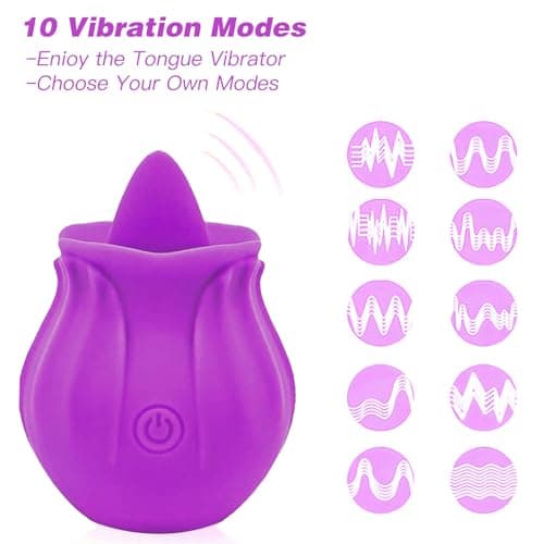Generic 2024 New Roses for Women Toy Sexy 10 Speed Adult Toys Automatic Electric Adult Toys Machine Pleasure Gifts Tool USB Rechargeable Waterproof Gifts ZB0108, Purple-st - Image 2