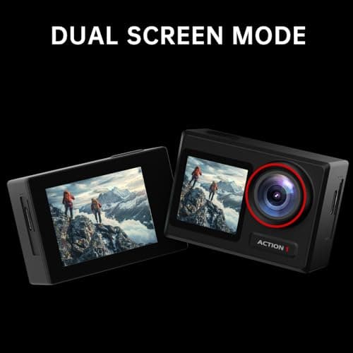 ODDV 4K60FPS 30MP Action Camera with Front LCD and Touch Rear Screens, Underwater Camera with 64GB Memory Card, 132FT Waterproof Camera, EIS, 5X Zoom, WiFi Remote Control (Black) - Image 5