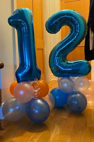 40 Inch Navy Blue 1 Balloon for First Birthday, Blue One 1st Number Balloon Birthday Decorations for Boy Man Toddler Baby, 10th 21st, Giant Number 1 Balloon - Image 4