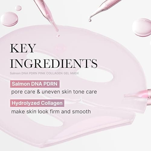 medicube Salmon DNA PDRN pink collagen jelly gel mask | overnight face mask for glass glow skin- elasticity, hydrating, firming and moisturizing | korean skincare, 28g, 4ea - Image 6